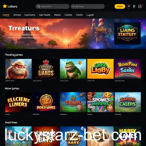 Exploring the 'Home Page' Game Category on Luckystarz Site